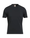 H953 Man T-shirt Black Size 38 Pima Cotton, Modal In Blue
