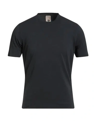 H953 Man T-shirt Black Size 38 Pima Cotton, Modal In Blue