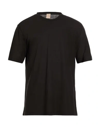 H953 Man T-shirt Black Size 44 Cotton
