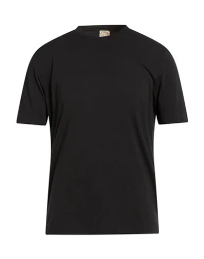 H953 Man T-shirt Black Size 48 Cotton, Modal