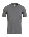 H953 Man T-shirt Grey Size 38 Cotton, Elastane In Gray