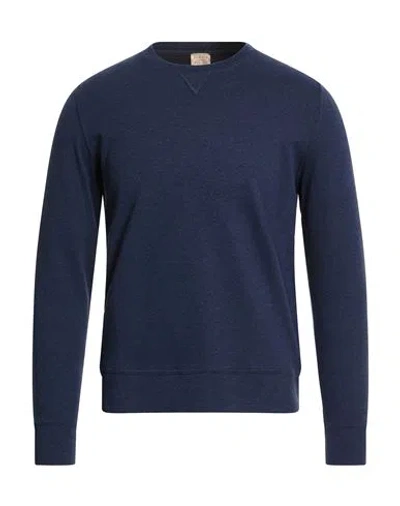 H953 Man T-shirt Navy Size 44 Cotton In Blue