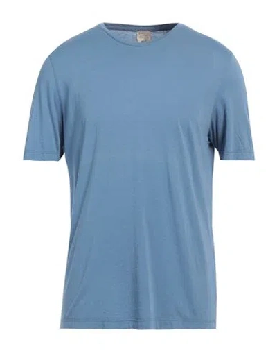 H953 Man T-shirt Pastel Blue Size 42 Pima Cotton, Modal