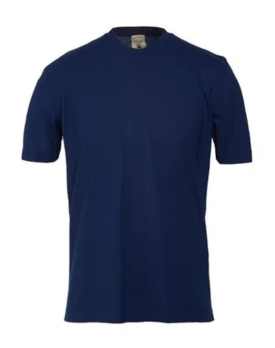 H953 Man T-shirt Blue Size 40 Cotton