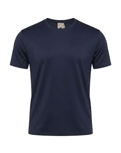 H953 Man T-shirt Navy Size 40 Nylon, Elastane In Blue