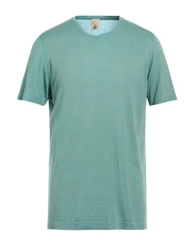 H953 Man T-shirt Sage Green Size 46 Pima Cotton, Modal