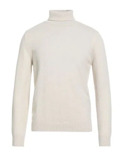 H953 Man Turtleneck Beige Size 38 Merino Wool, Cashmere In Neutral