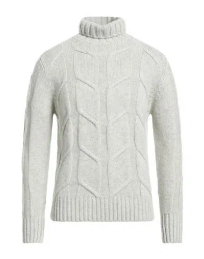 H953 Man Turtleneck Beige Size 40 Merino Wool In White