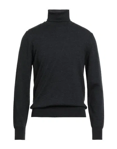 H953 Man Turtleneck Charcoal Size 44 Merino Wool In Gray