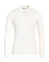 H953 Man Turtleneck Cream Size 38 Merino Wool