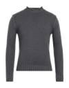 H953 Man Turtleneck Grey Size 44 Merino Wool