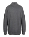 H953 Man Turtleneck Grey Size 46 Merino Wool In Gray
