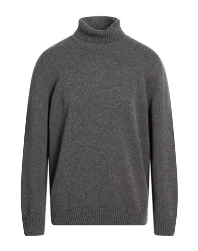 H953 Man Turtleneck Grey Size 46 Merino Wool In Gray