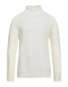 H953 Man Turtleneck Ivory Size 40 Merino Wool In Neutral