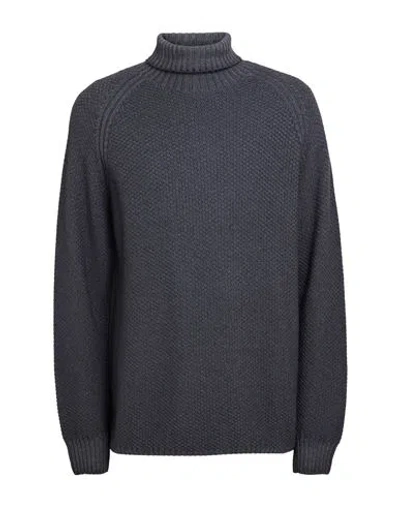H953 Man Turtleneck Lead Size 46 Merino Wool In Grey