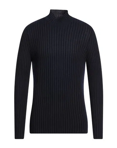 H953 Man Turtleneck Midnight Blue Size 44 Merino Wool