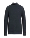 H953 Man Turtleneck Navy Size 42 Merino Wool