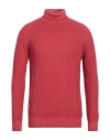 H953 Man Turtleneck Red Size 44 Merino Wool