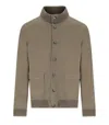 H953 Mud Knitted Bomber Jacket
