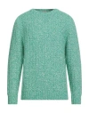 H953 Per New Dandy Man Sweater Light Green Size 42 Cotton, Polyacrylic, Alpaca Wool, Polyamide, Merino Wo In Blue