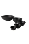 Haand Hestia Nesting Bowl Set In Black