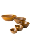 Haand Hestia Nesting Bowl Set In Brown