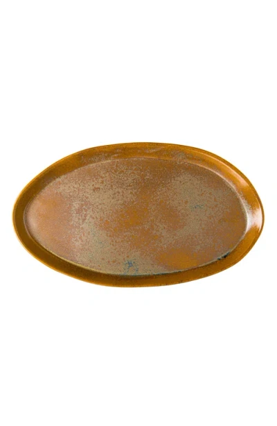 Haand Oval Platter In Brown