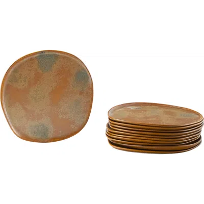 Haand Ripple Dinner Plate In Brown