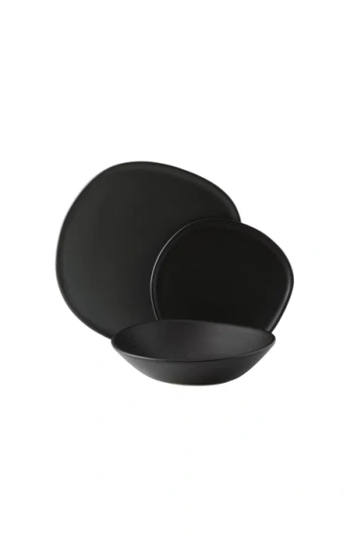 Haand Ripple Dinner Setting Set In Black