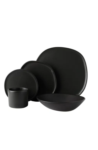 Haand Ripple Dinner Setting Set In Black
