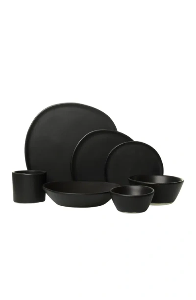 Haand Ripple Dinner Setting Set In Black