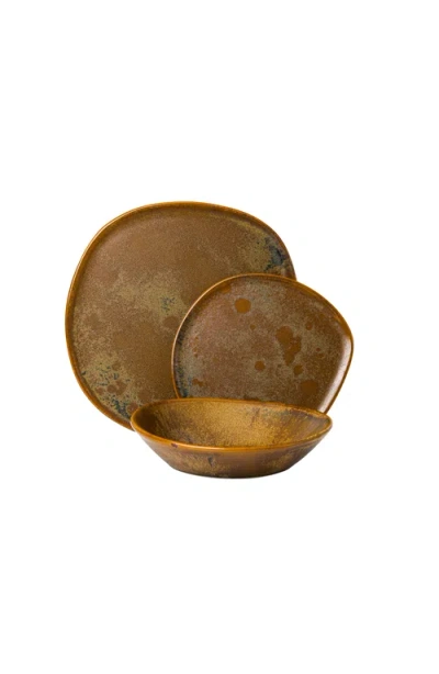 Haand Ripple Dinner Setting Set In Brown