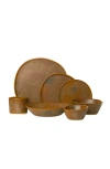 Haand Ripple Dinner Setting Set In Brown