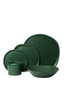 Haand Ripple Dinner Setting Set In Green