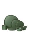 Haand Ripple Dinner Setting Set In Green
