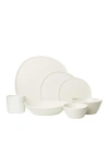 Haand Ripple Dinner Setting Set In White