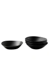 Haand Ripple Pasta Bowl In Black