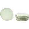 Haand Ripple Salad Plate In Green