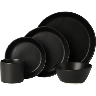 Haand Skali Coupe Dinnerware Set In Black