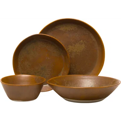 Haand Skali Coupe Dinnerware Set In Brown