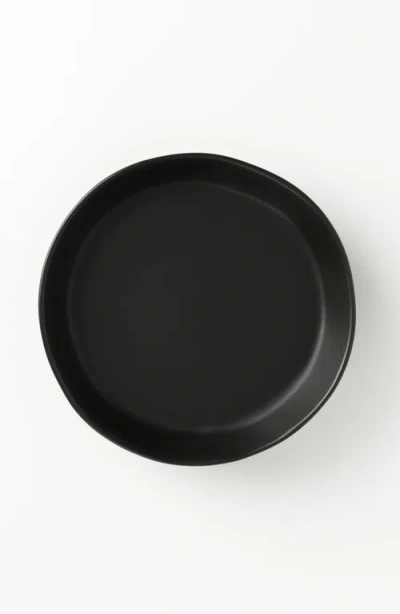 Haand Skali Coupe Salad Plate In Black