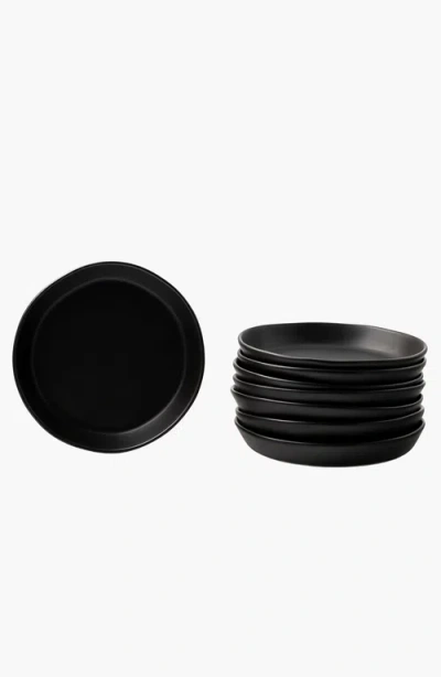 Haand Skali Coupe Salad Plate In Black