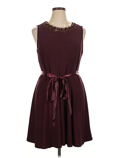 Pre-owned Haani Cocktail Dress In Burgundy