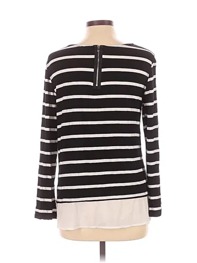 Pre-owned Haani Long Sleeve Henley Shirt In Black