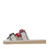Haani Sandals Grey In Grigio Neri E Grigi