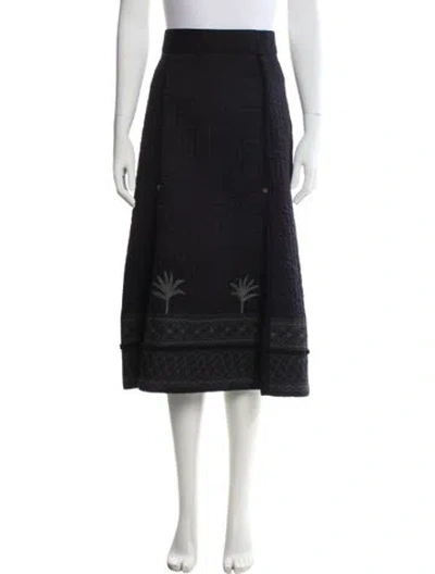 Pre-owned Haat Midi Length Skirt In Gray