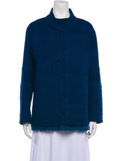 Pre-owned Haat Vintage 2000's Evening Jacket In Blue