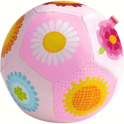 Haba Kids'  Baby Ball Flower Magic 5.5" For Ages 6 Months And Up In Pink