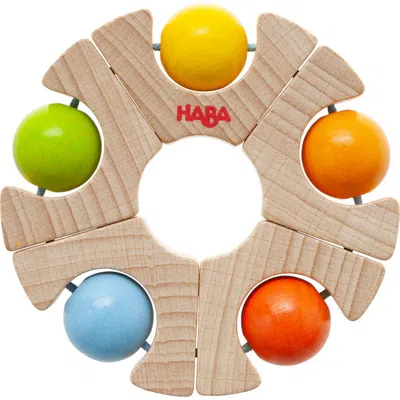 Haba Kids'  Clutching Toy Ball Wheel Wooden Baby Toy In Multi