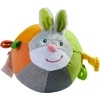Haba Easter Bunny Ball With Crinkle Ears, Textured Fabric And Rattling Effects In Multi